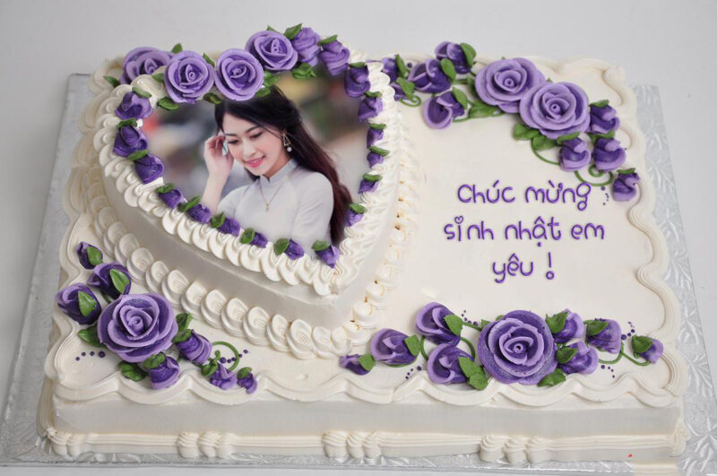 Bánh sinh nhật in hình, in ảnh người yêu