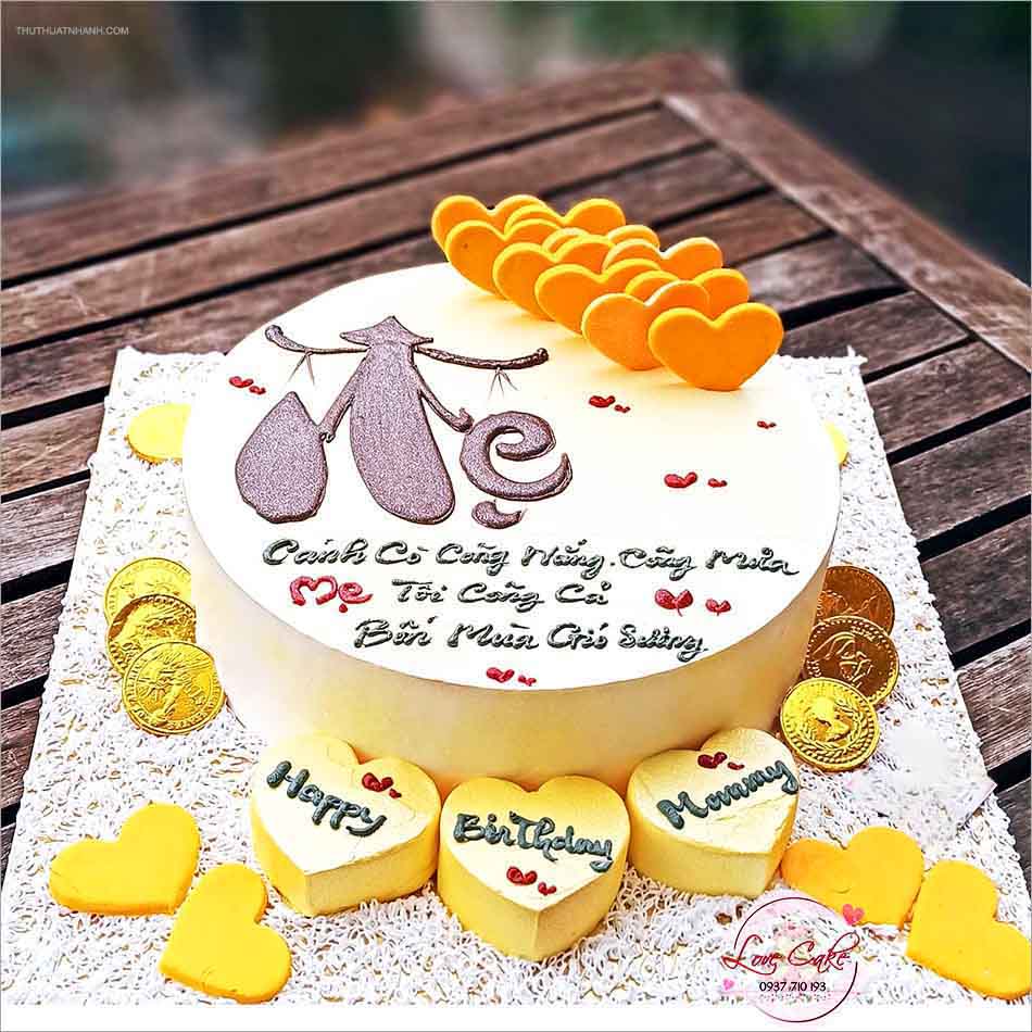 Bánh sinh nhật cho mẹ 1 Bánh fondant hoa hồng đường tạo hình cho mẹ  Tiny  Pretty Cake