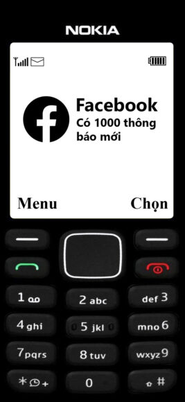 Hình nền điện thoại nokia cho iphone thông báo facebook