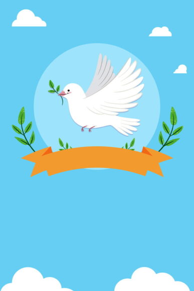 Hình vẽ bồ câu hòa bình đơn giản