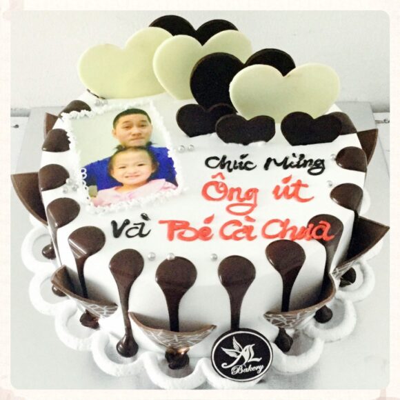 Mẫu bánh sinh nhật bố và con
