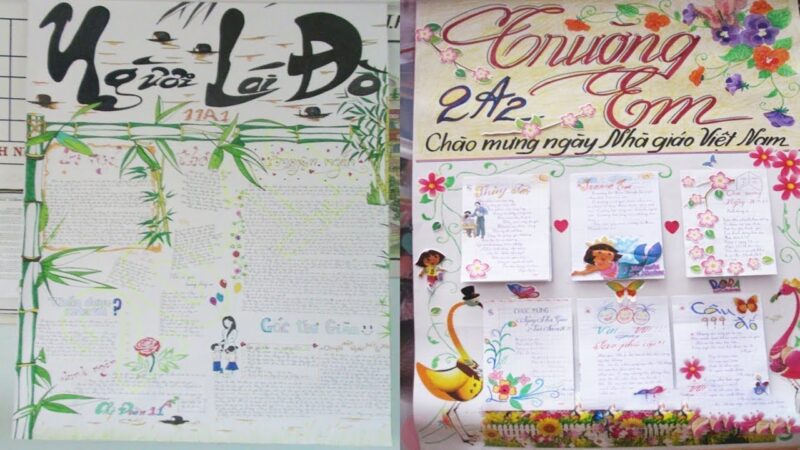 Tổng hợp những mẫu báo tường 20 - 11 đẹp nhất