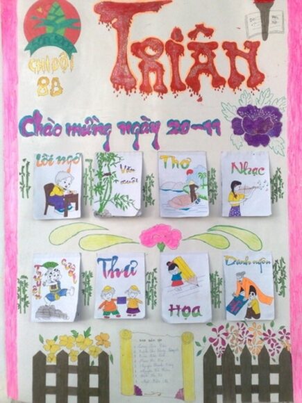 ảnh báo tường mừng ngày 20-11