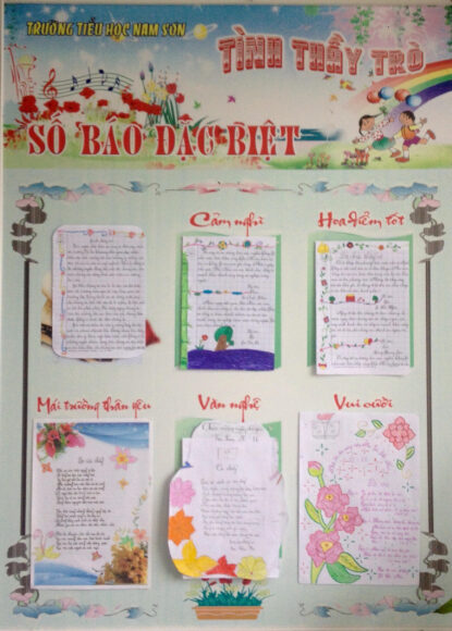 ảnh báo tường trường tiểu học