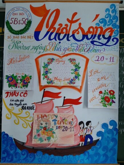 hình ảnh báo tường mang tên vượt sóng ấn tượng nhất