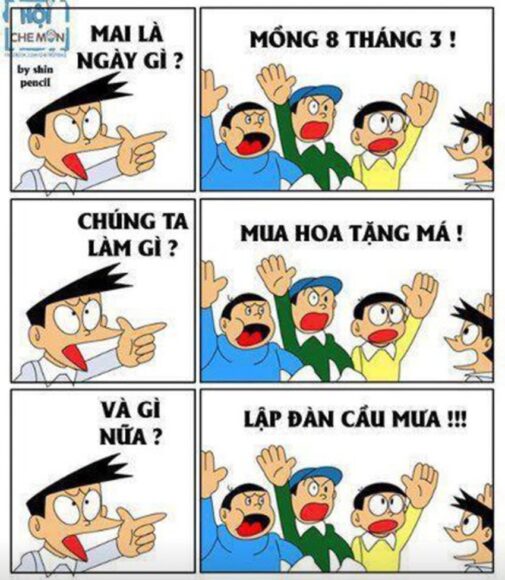 hình ảnh chế 8 3 lập đàn cầu mưa