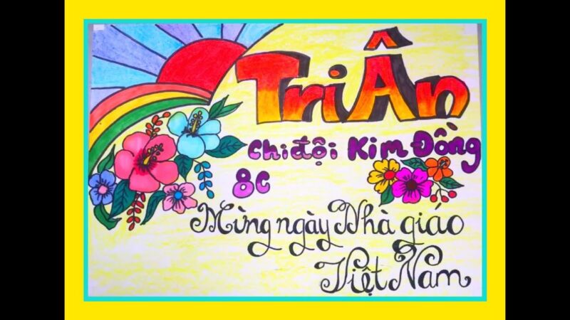 hình báo tường cho học sinh lớp 8