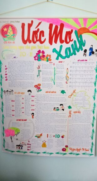 hình báo tường chủ đề ước mơ xanh