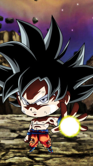 hình nền chibi songoku tung chưởng