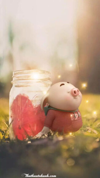 Hình nền Heo mập cute cho điện thoại