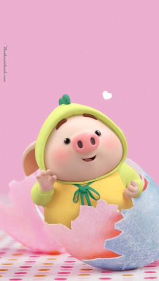 Hình nền Heo mập cute dễ thương