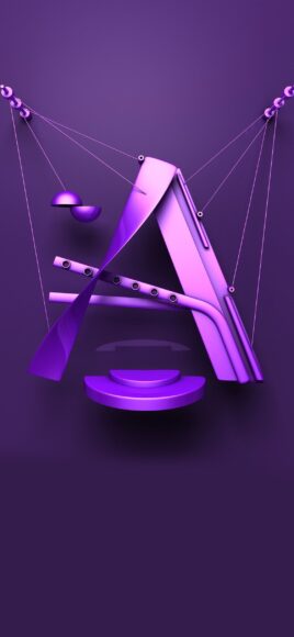 hình nền iPhone X tím mộng mơ