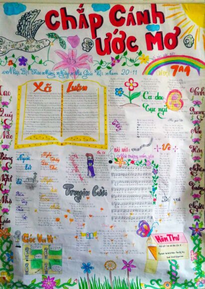 hình trang trí báo tường 20-11