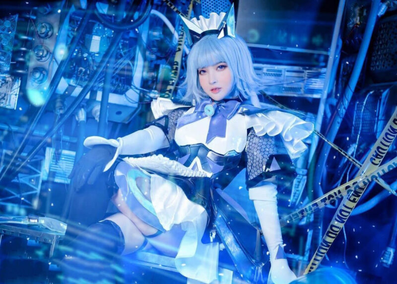 Ảnh Điêu Thuyền cosplay mèo công nghệ đẹp