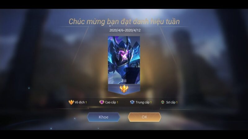 Ảnh Zill đạt danh hiệu mới