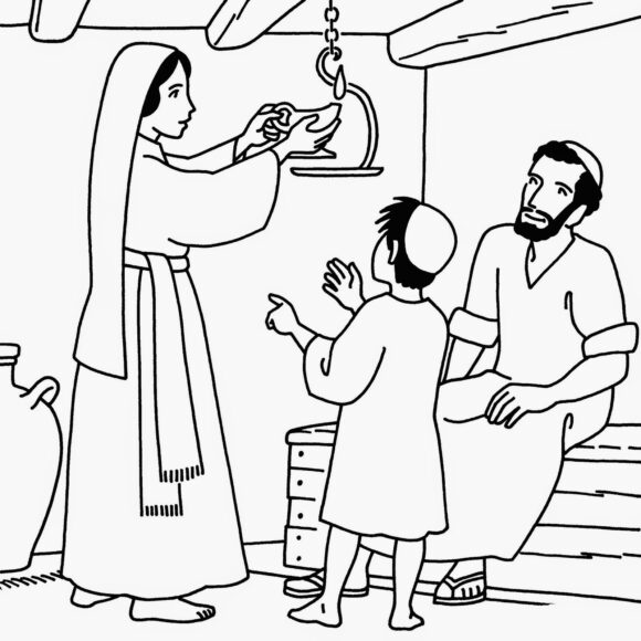 Ảnh gia đình Thánh Gia cho bé