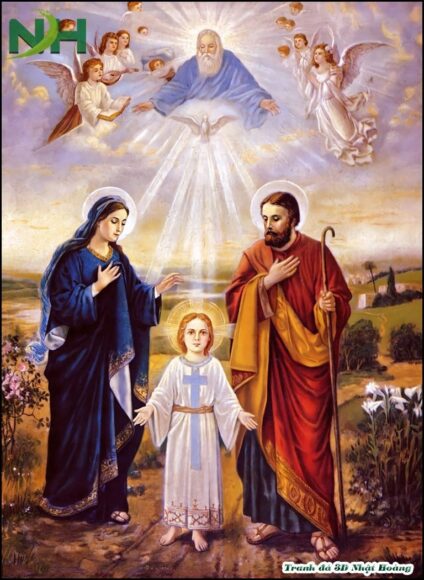 Ảnh gia đình Thánh Gia giữa đồng