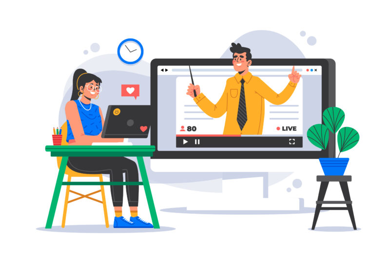 Ảnh học tập online