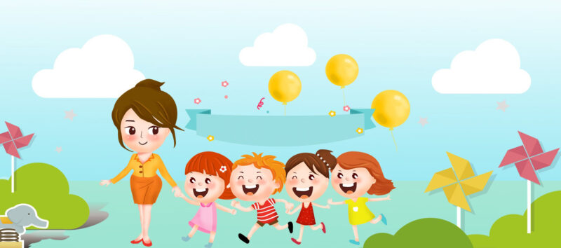 Ảnh mầm non cô giáo và các bé