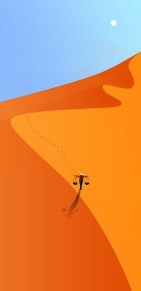 Ảnh nền Vsmart dấu chân