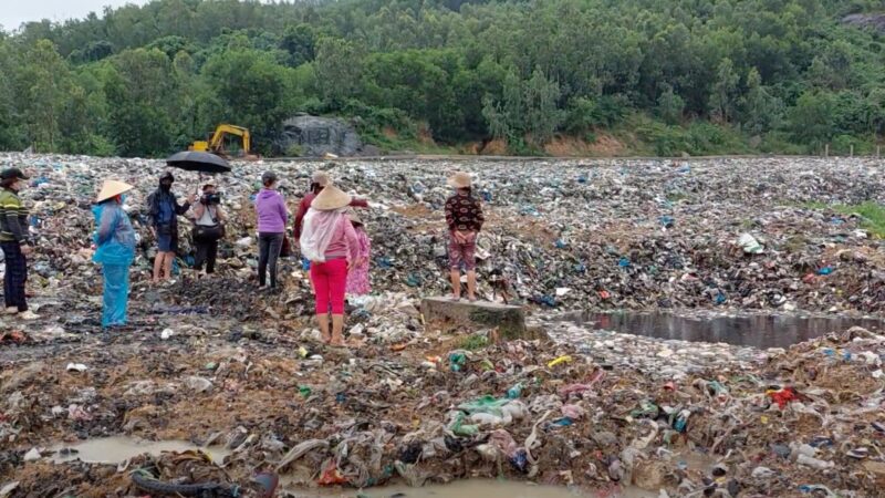 Ảnh ô nhiễm do rác thải