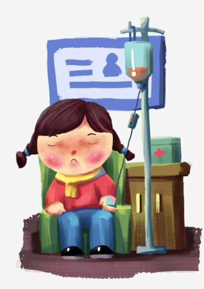 Ảnh ốm phải truyền nước