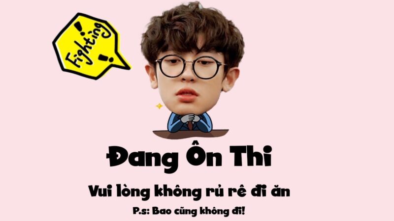 Ảnh quyết tâm ôn thi không đi chơi