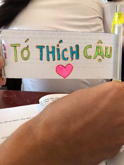 Ảnh tỏ tình crush