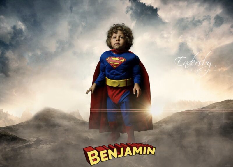 Ảnh ước mơ trở thành siêu nhân