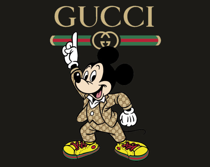 Hình Gucci nền đen ngầu