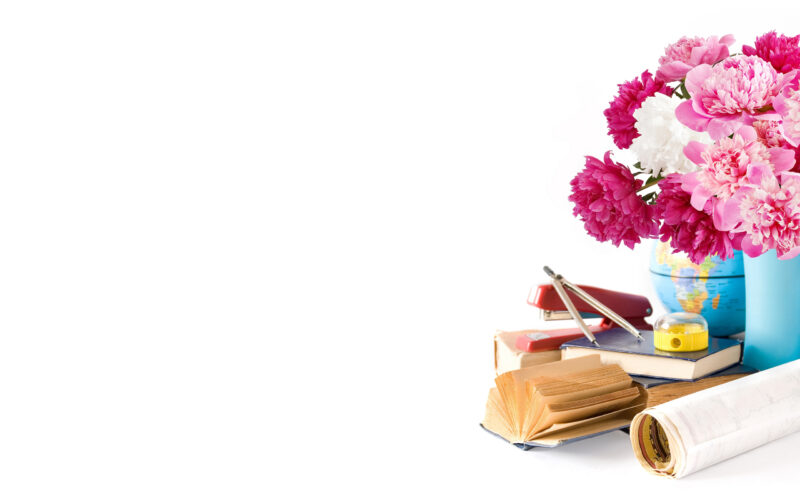 Hình Nền Sách và hoa