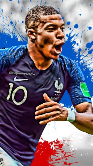 The image of Mbappe wearing the best number 10 shirt