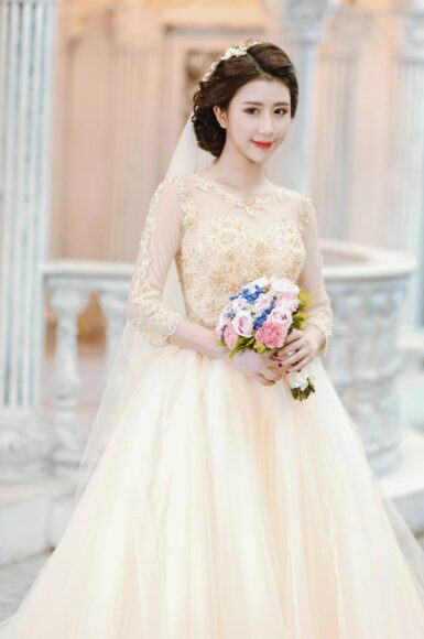 Hình ảnh cô dâu đơn đẹp nhất