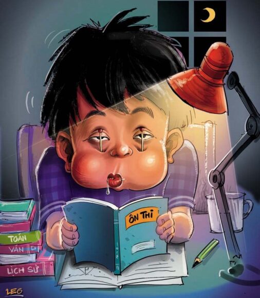 Hình ảnh ôn thi hài hước