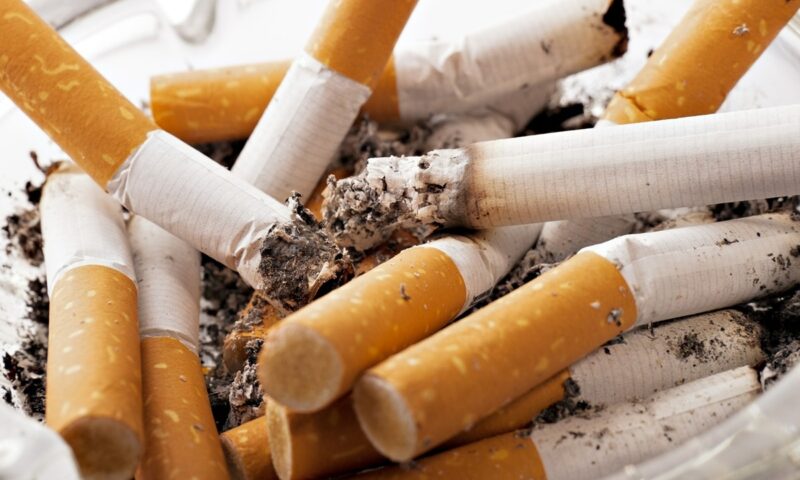 Hình ảnh thuốc lá đã cháy