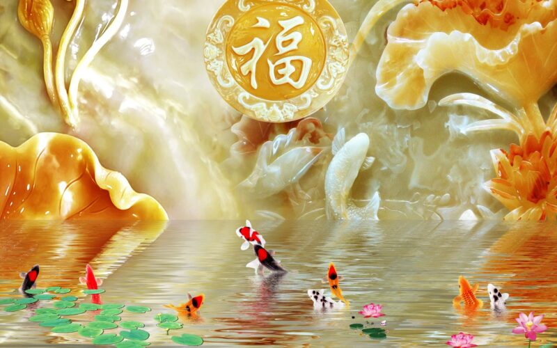 Hình cá chép may mắn