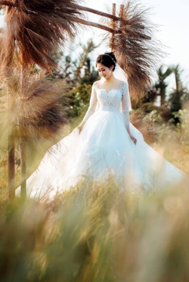 Hình cô dâu đơn cực kỳ xinh đẹp