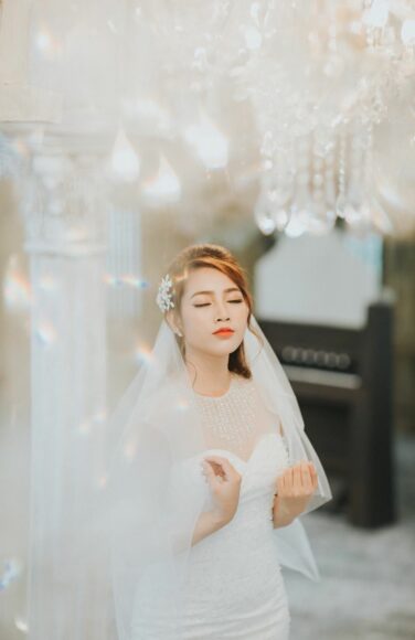 Hình cô dâu đơn đẹp, đáng yêu