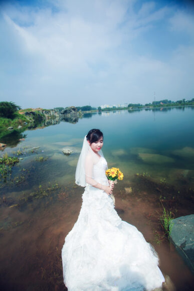 Hình cô dâu đơn thân