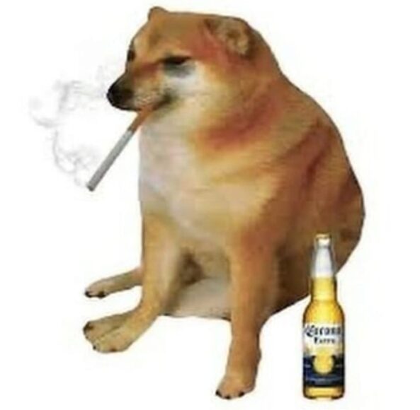 Hình-meme-cheems-hút-thuốc-lá