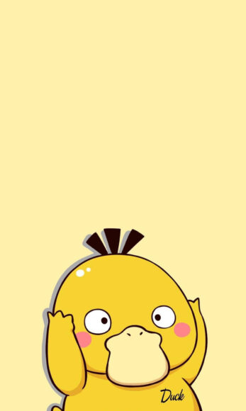 Hình nền con vịt vàng trend