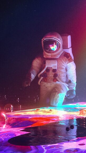 Hình phi hành gia màu sắc