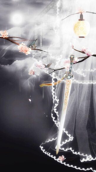 Tranh cổ phong cây kiếm