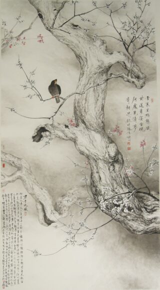 Tranh cổ phong đen trắng