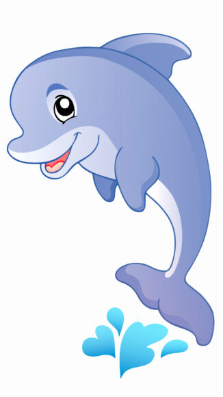 ảnh cá heo hoạt hình đẹp nhất