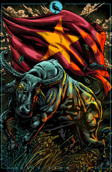 ảnh con trâu 3d việt nam đẹp