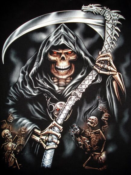 ảnh đầu lâu cầm lưỡi hái