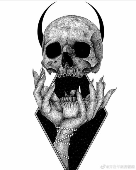 ảnh đầu lâu sợ hãi