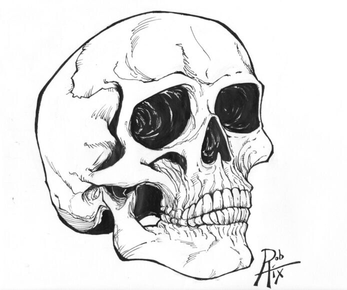 ảnh đầu lâu tranh vẽ