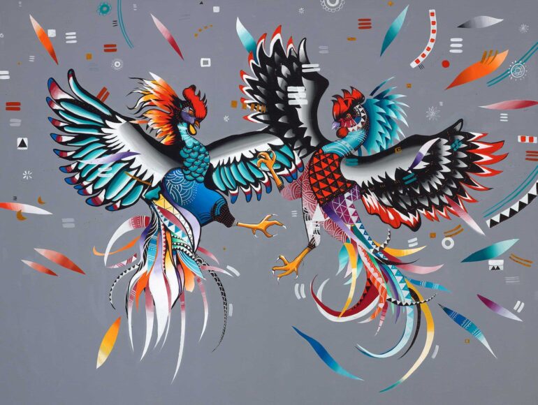 ảnh gà chọi 3D đẹp rực rỡ